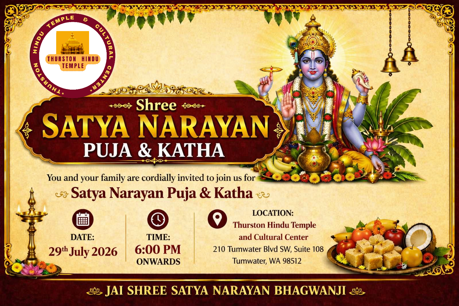 Hindu Temple In Olympia